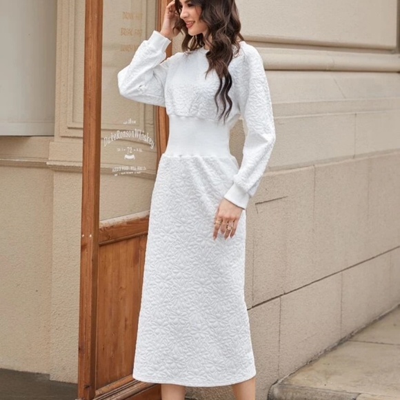 Farah Textured Sweater Dress - Picture 5 of 8